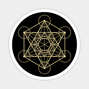 Metatron's Cube Golden Magnet